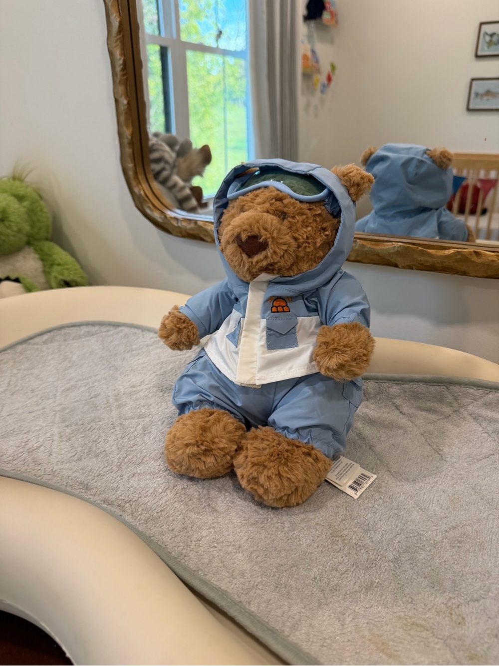 Jellycat Bartholomew Bear in Light Blue Snowsuit